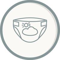 Baby diaper Vector Icon