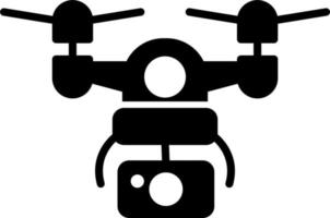 icono de vector de dron de cámara