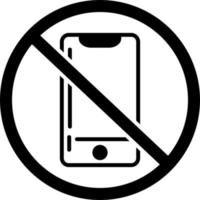 No cellphone Vector Icon