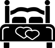 Double bed Vector Icon