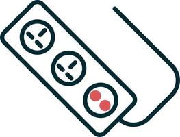 Power strip Vector Icon