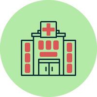 icono de vector de hospital