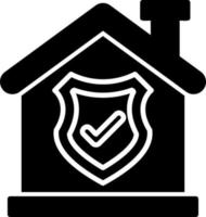 hogar seguridad vector icono