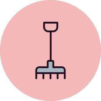 icono de vector de rastrillo