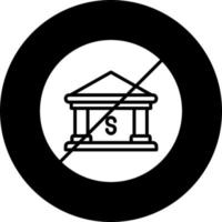 No Bank Vector Icon