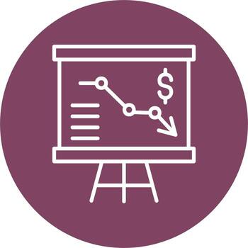 icono de vector de presentación