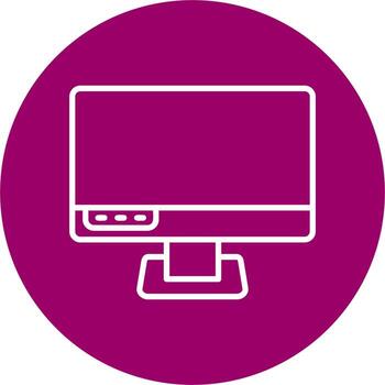 icono de vector de computadora