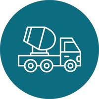 Mixer Truck Vector Icon