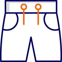 traje de baño pantalones cortos vector icono