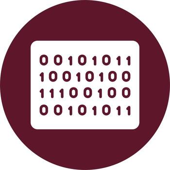 Binary Code Vector Icon