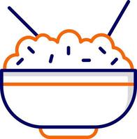 Rice Bowl Vector Icon