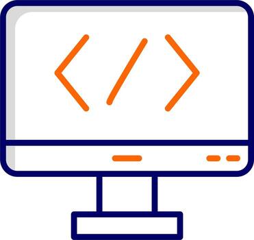 icono de vector de código