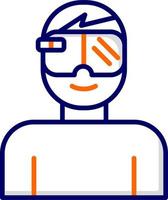 Augmented Reality Glasses Vector Icon