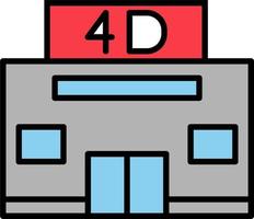 4d Cinema Vector Icon