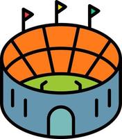 icono de vector de estadio