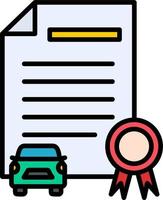 Driving Test Vector Icon