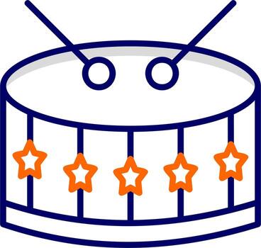 icono de vector de tambor