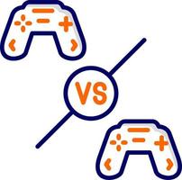 jugador vs jugador vector icono