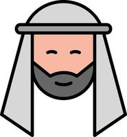 árabe hombre vector icono