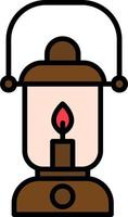 Oil Lamp Vector Icon