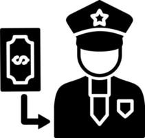 Corrupt Officer Vector Icon