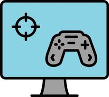 Play Game On Pc Vector Icon