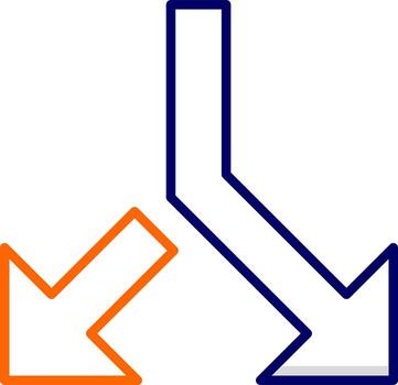 división vector icono