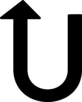 U Turn Vector Icon