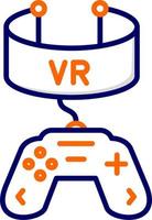 vr juego vector icono