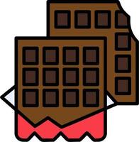 icono de vector de chocolate