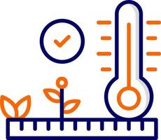 icono de vector de control de temperatura