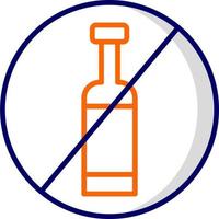 No Alcohol Vector Icon