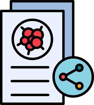 documento compartir vector icono