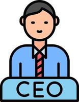 CEO vector icono