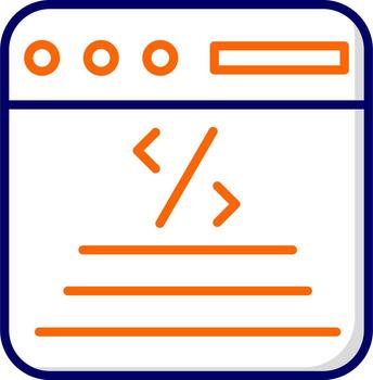 icono de vector de codificación