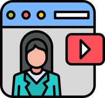 Youtuber Vector Icon