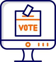 Online Voting Vector Icon