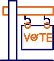 icono de vector de votación