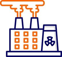 Nuclear Plant Vector Icon