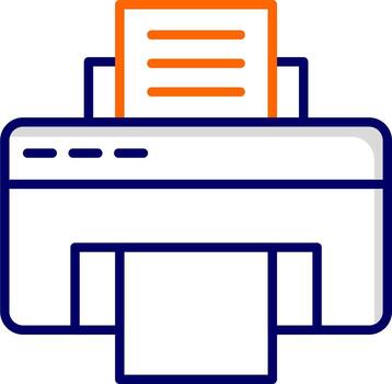 icono de vector de impresora