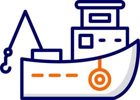 Fishing Boat Vector Icon