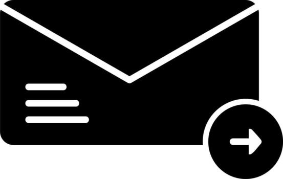 icono de vector de mensaje