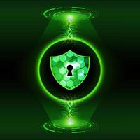 Modern Cybersecurity Technology Background with lock vector