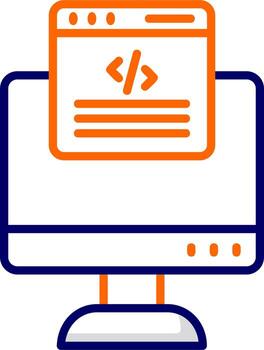 icono de vector de programación web