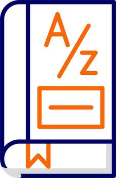 icono de vector de diccionario
