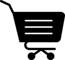 icono de vector de carrito de compras