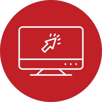 haga clic en icono vectorial vector