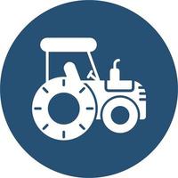 icono de vector de tractor