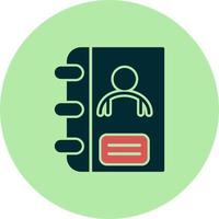 Contact book Vector Icon