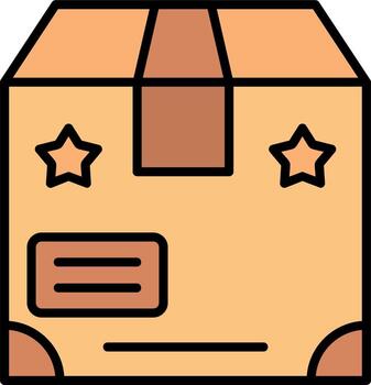 icono de vector de embalaje